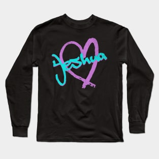 I Love Yeshua Vintage 80's & 90's Blue and Purple Long Sleeve T-Shirt